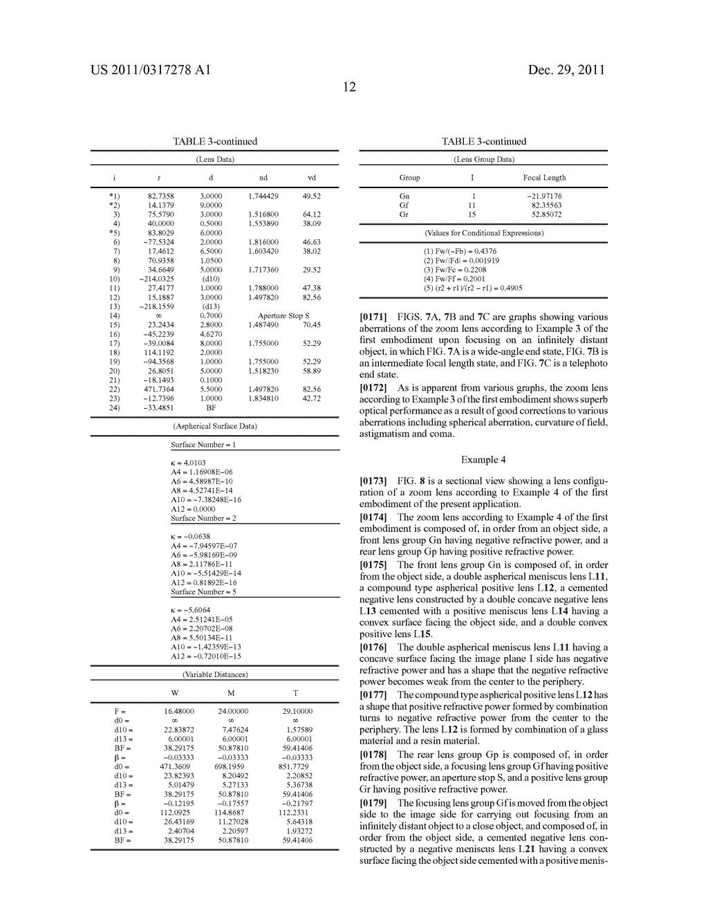 ZOOM LENS, IMAGING APPARATUS, AND METHOD FOR MANUFACTURING ZOOM LENS - diagram, schematic, and image 44