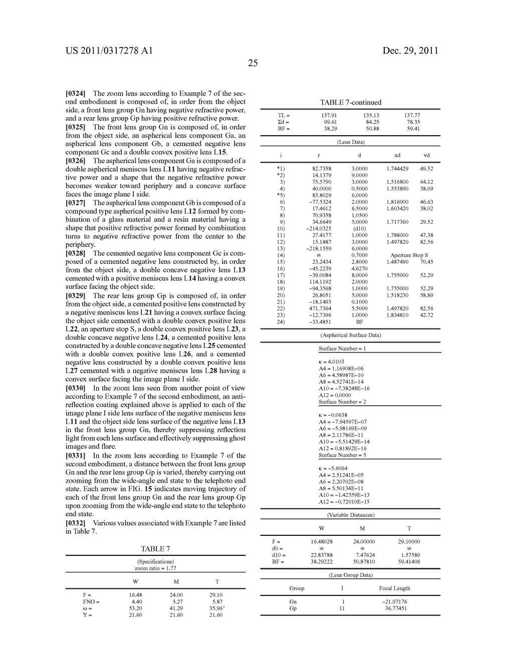 ZOOM LENS, IMAGING APPARATUS, AND METHOD FOR MANUFACTURING ZOOM LENS - diagram, schematic, and image 57