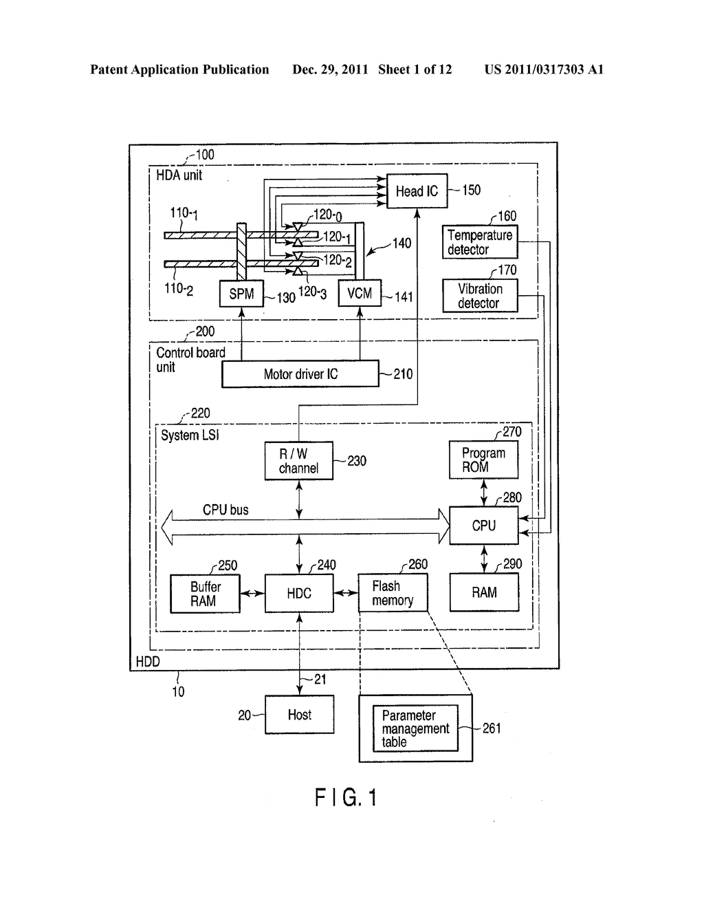 MAGNETIC DISK DRIVE AND METHOD FOR ADJUSTING PARAMETER IN THE SAME - diagram, schematic, and image 02