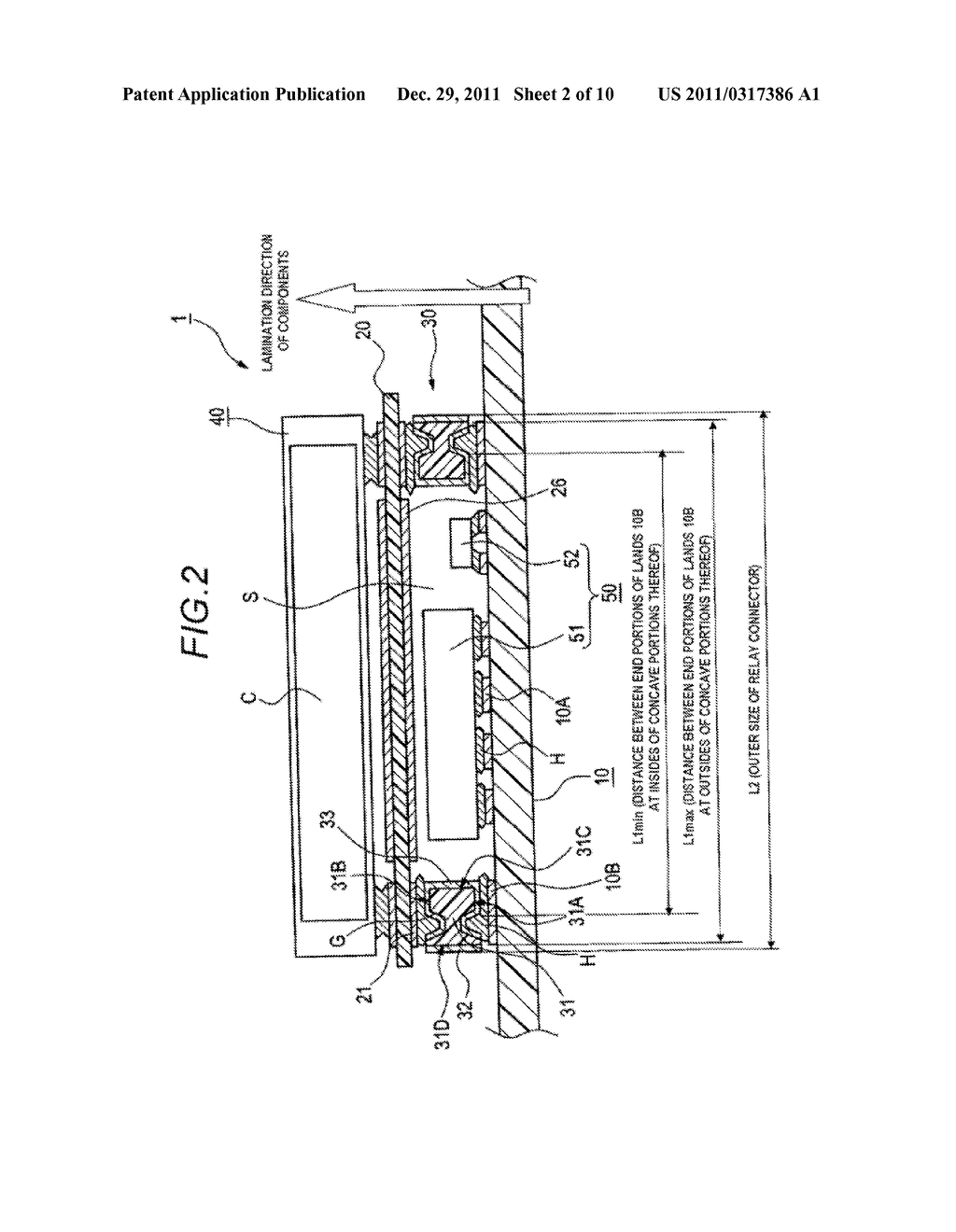 CONNECTING STRUCTURE, CIRCUIT DEVICE AND ELECTRONIC APPARATUS - diagram, schematic, and image 03