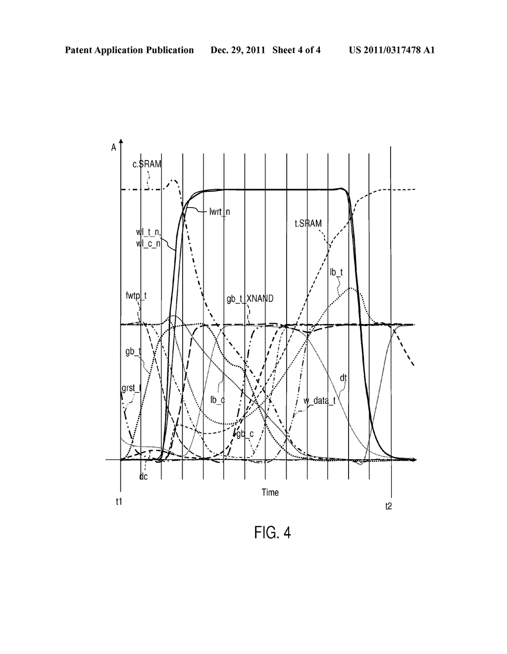 Method and Circuit Arrangement for Performing a Write Through Operation,     and SRAM Array With Write Through Capability - diagram, schematic, and image 05