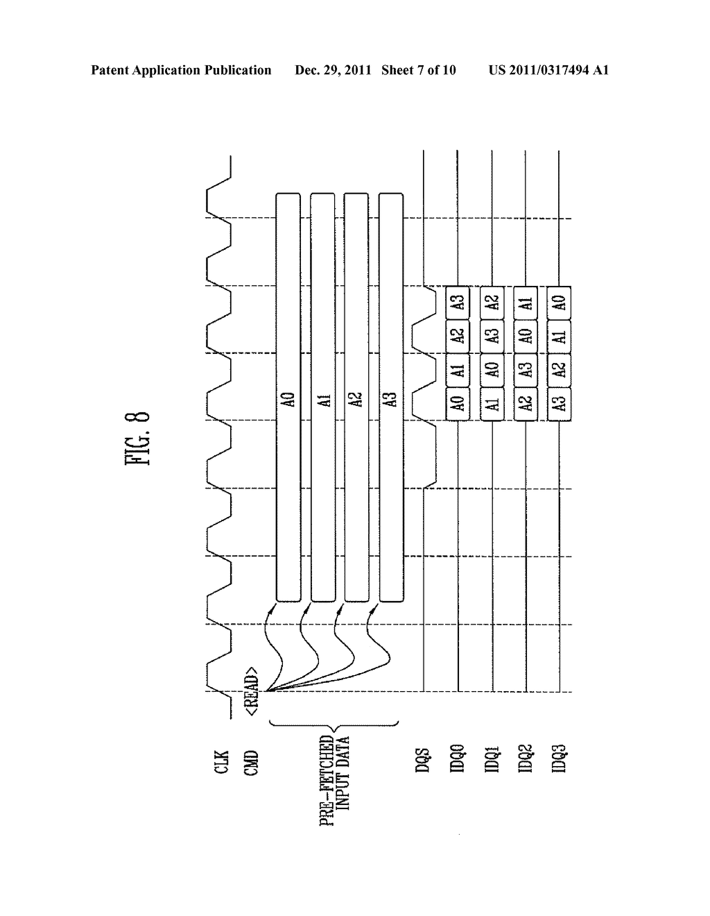 PIPE LATCH CIRCUIT OF MULTI-BIT PREFETCH-TYPE SEMICONDUCTOR MEMORY DEVICE     WITH IMPROVED STRUCTURE - diagram, schematic, and image 08