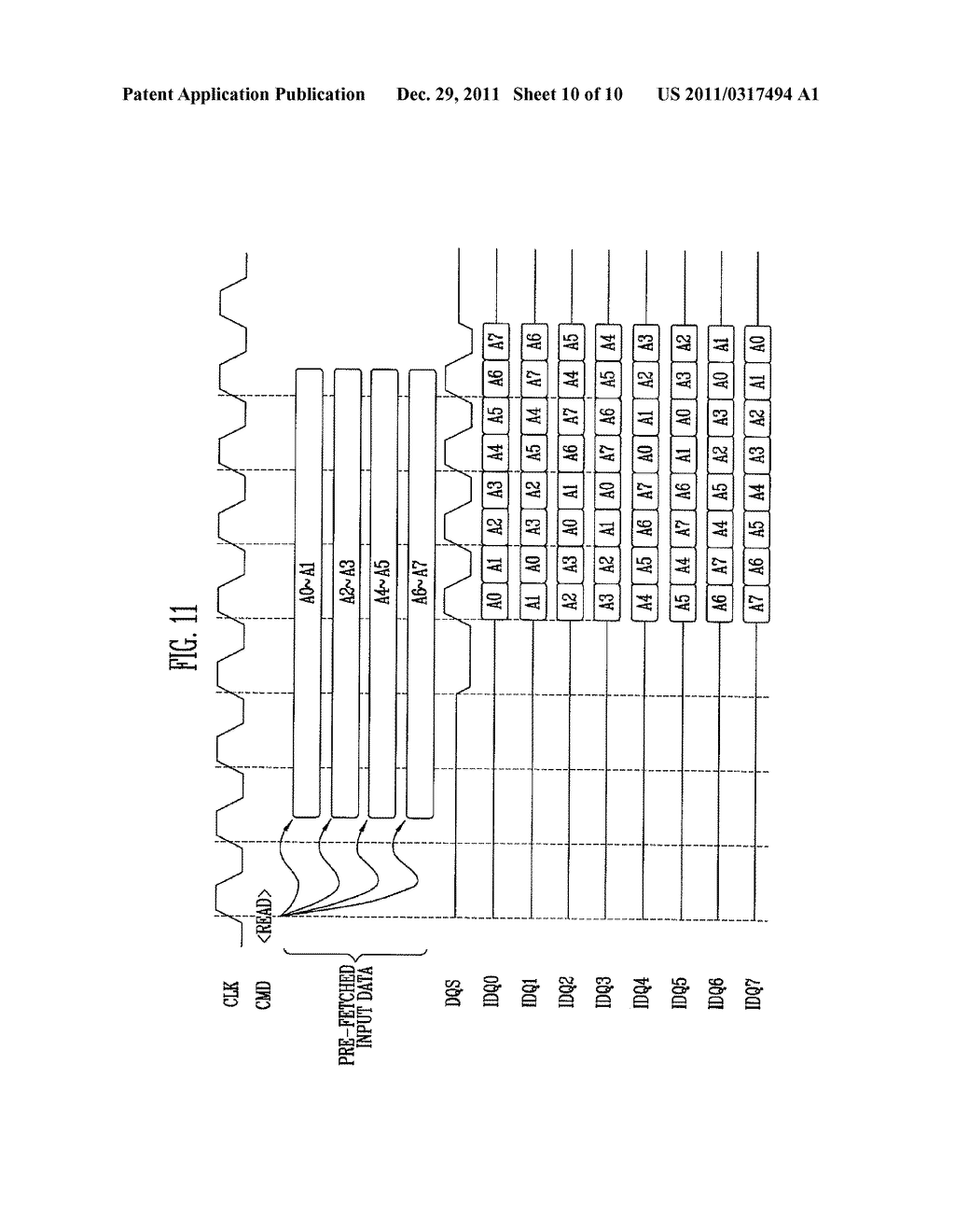 PIPE LATCH CIRCUIT OF MULTI-BIT PREFETCH-TYPE SEMICONDUCTOR MEMORY DEVICE     WITH IMPROVED STRUCTURE - diagram, schematic, and image 11