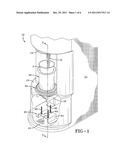 Apparatus for releasing a cup from the cup holder of a food mixing machine diagram and image