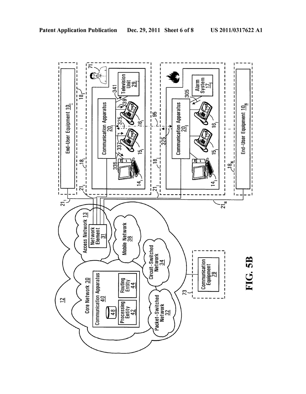 METHODS AND SYSTEMS FOR NOTIFYING A PARTY AT AN END-USER PREMISE WHEN A     PARTICULAR EVENT OCCURS AT ANOTHER END-USER PREMISE - diagram, schematic, and image 07