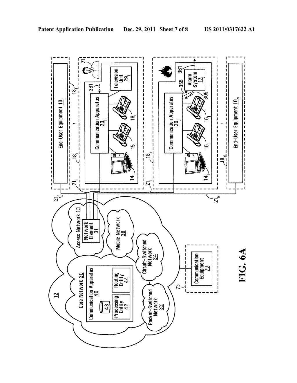 METHODS AND SYSTEMS FOR NOTIFYING A PARTY AT AN END-USER PREMISE WHEN A     PARTICULAR EVENT OCCURS AT ANOTHER END-USER PREMISE - diagram, schematic, and image 08