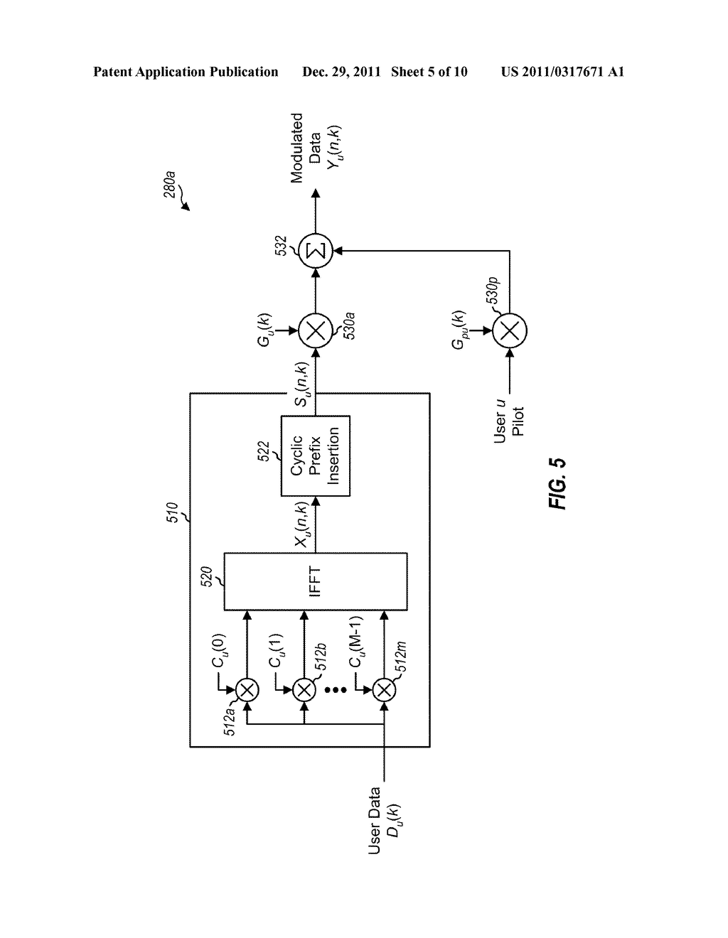 MULTIPLE-ACCESS HYBRID OFDM-CDMA SYSTEM - diagram, schematic, and image 06