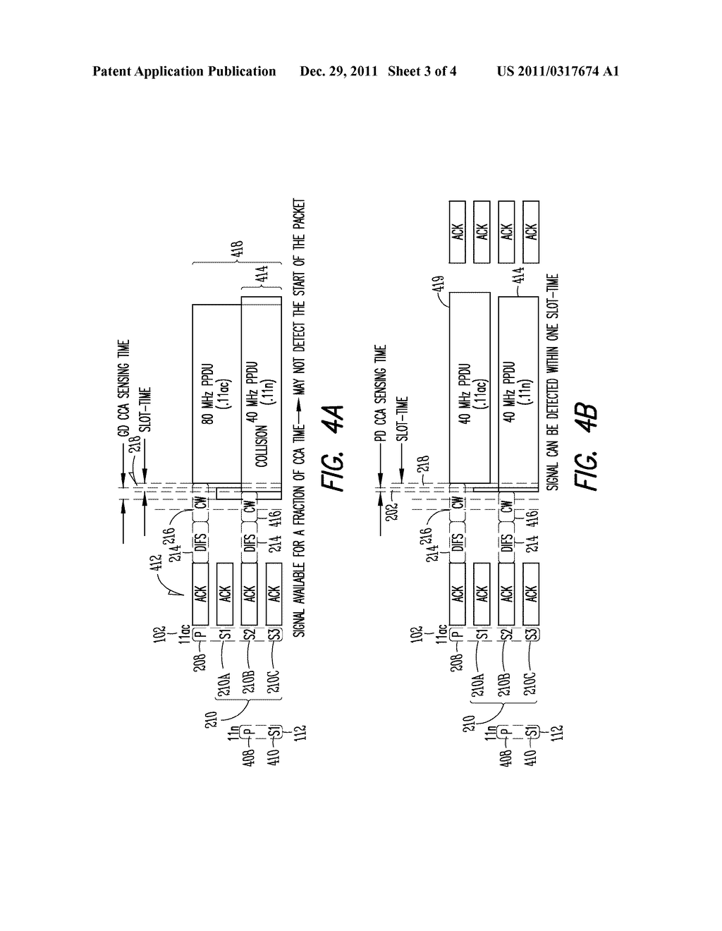 MULTI-CHANNEL COMMUNICATION STATION FOR COMMUNICATING A MULTI-CHANNEL PPDU     AND METHODS OF REDUCING COLLISIONS ON SECONDARY CHANNELS IN MULTI-CHANNEL     WIRELESS NETWORKS - diagram, schematic, and image 04