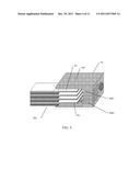 Method and Spacer for Assembling Flexible Optical Waveguide Ribbons, and     Assembled Stack of Such Ribbons diagram and image