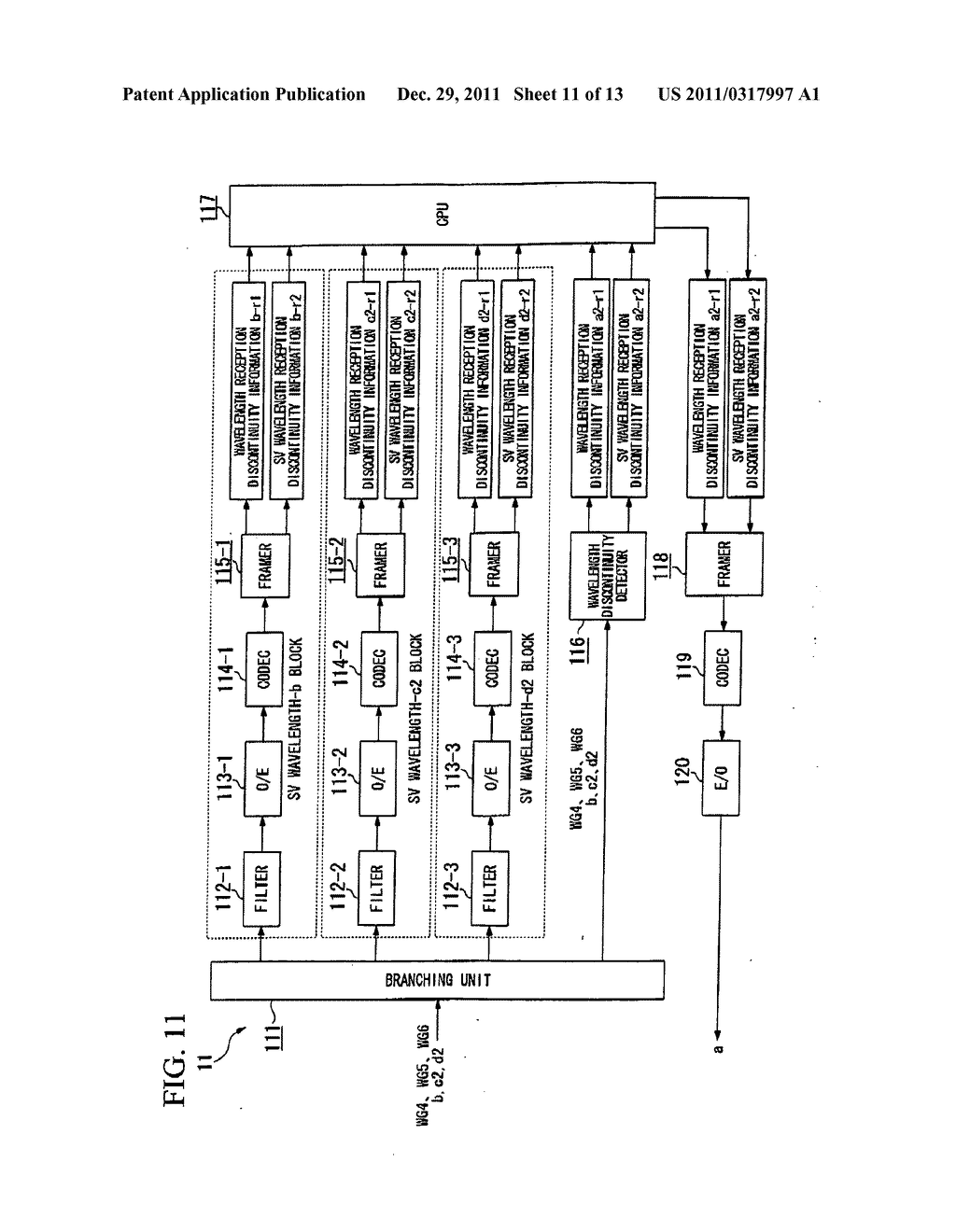 METHOD OF ASSESSING FAILURE IN TRANSMISSION PATH OPTICAL FIBER,  AND     APPARATUS OF SAME - diagram, schematic, and image 12