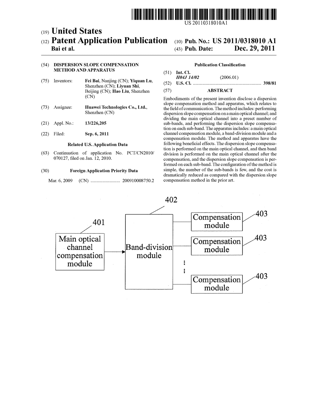 DISPERSION SLOPE COMPENSATION METHOD AND APPARATUS - diagram, schematic, and image 01