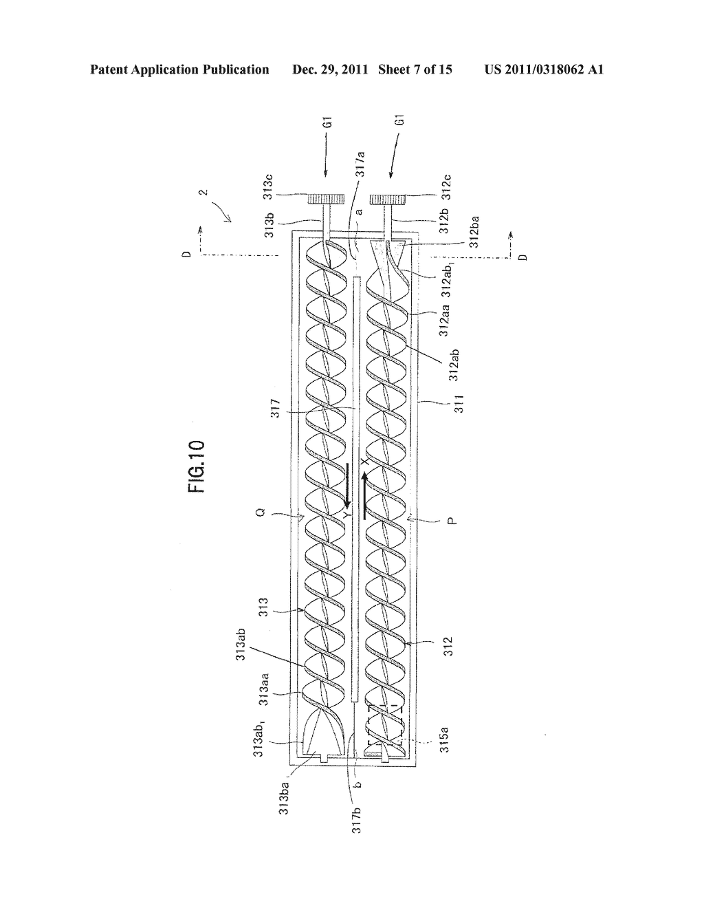 Developer Conveying  Device and Development Device, Toner Cartridge, and     Cleaning Unit that are Provided with Developer Conveying Device - diagram, schematic, and image 08