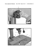 DRILL PRESSES HAVING LASER ALIGNMENT SYSTEMS AND METHODS THEREFOR diagram and image