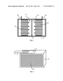 ELECTROCHEMICAL CELL WITH AN ELECTROLYTE FLOW, COMPRISING     THROUGH-ELECTRODES AND PRODUCTION METHOD diagram and image