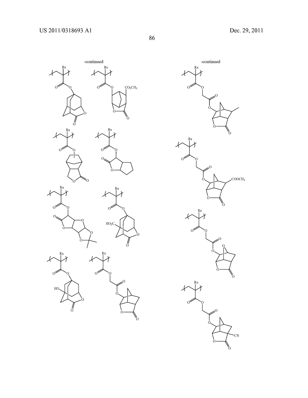 ACTINIC-RAY- OR RADIATION-SENSITIVE RESIN COMPOSITION, AND RESIST FILM AND     PATTERN FORMING METHOD USING THE SAME - diagram, schematic, and image 87