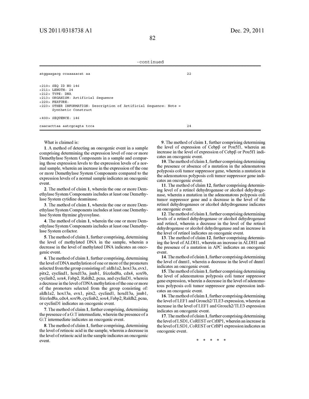 IDENTIFICATION AND REGULATION OF A NOVEL DNA DEMETHYLASE SYSTEM - diagram, schematic, and image 119