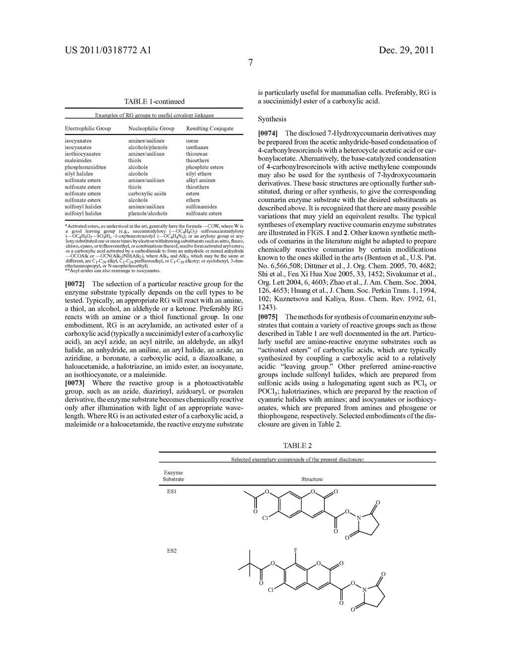 REACTIVE COUMARIN DERIVATIVES AND THEIR USE IN CELLULAR ANALYSES - diagram, schematic, and image 12