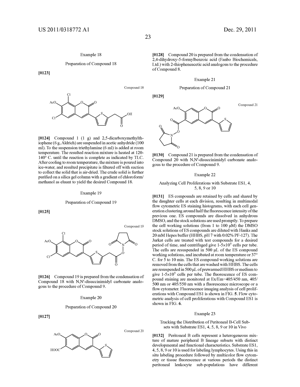 REACTIVE COUMARIN DERIVATIVES AND THEIR USE IN CELLULAR ANALYSES - diagram, schematic, and image 28