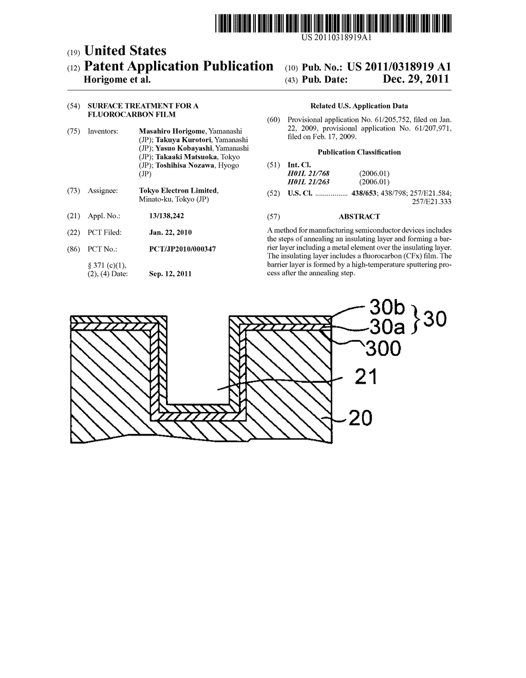 SURFACE TREATMENT FOR A FLUOROCARBON FILM - diagram, schematic, and image 01