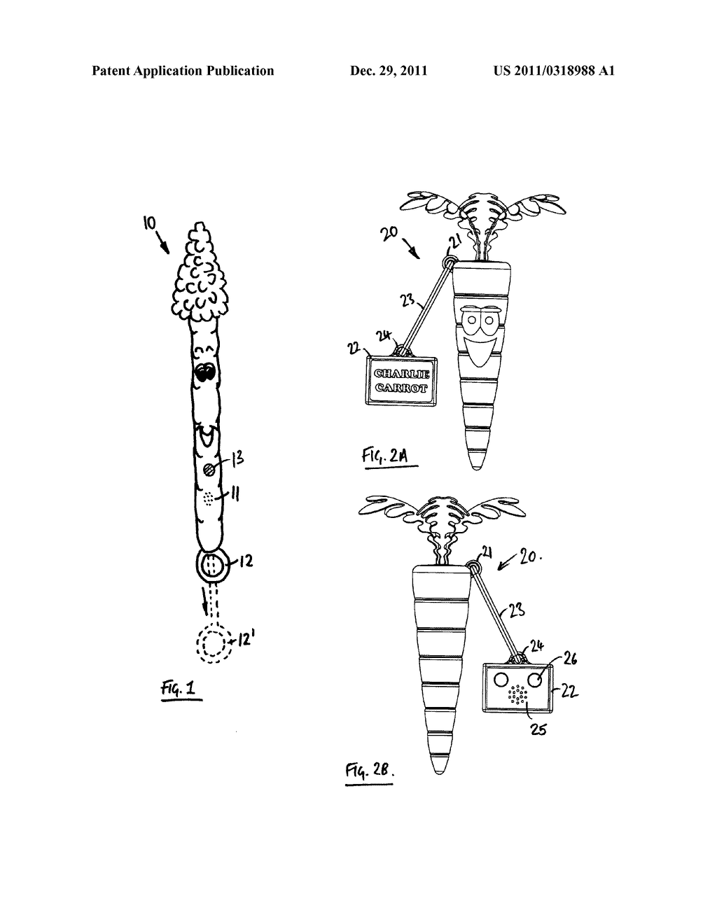 TOY COMPRISING A FRUIT OR VEGETABLE SHAPED BODY AND AN AUDIO DEVICE - diagram, schematic, and image 02