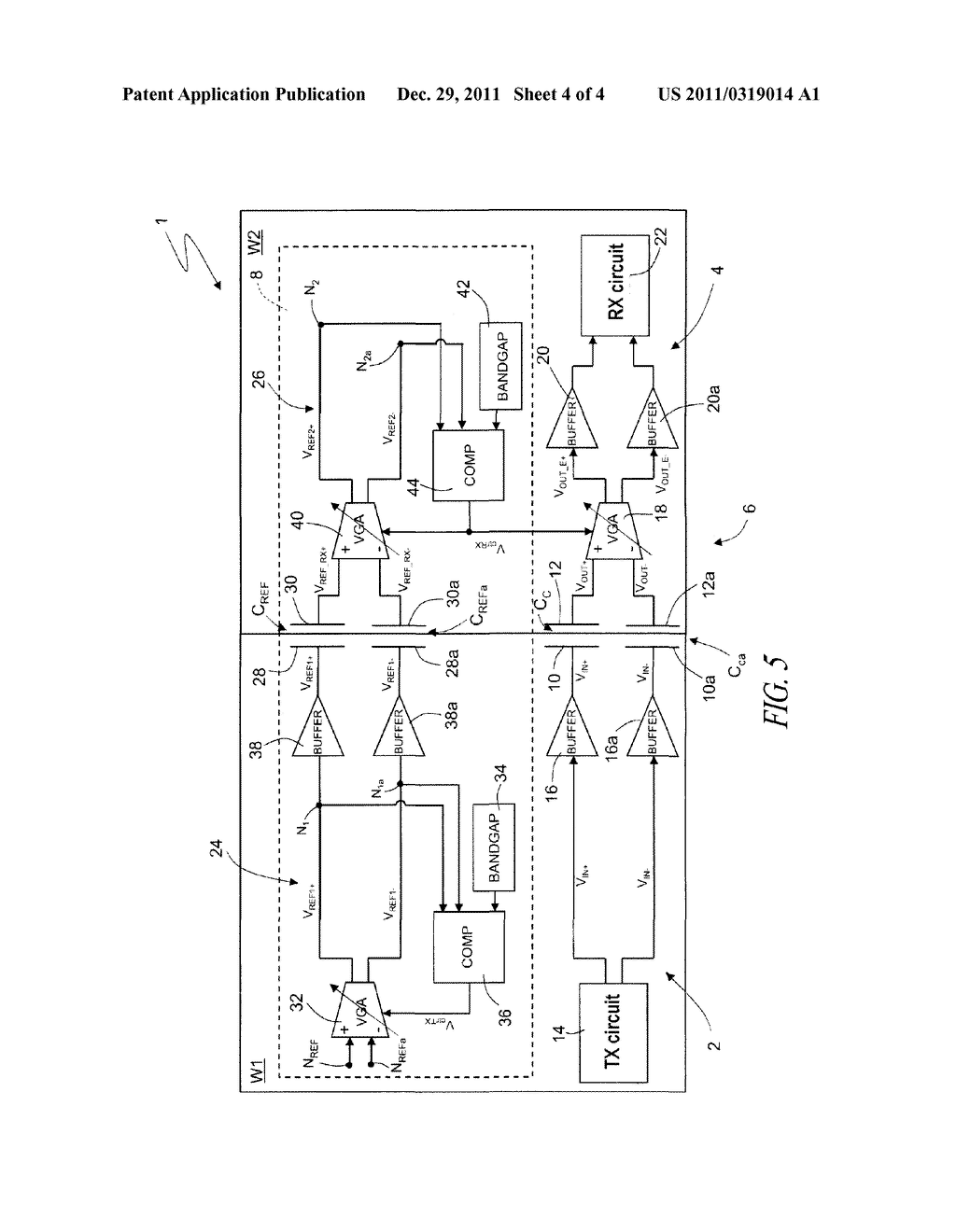 ELECTRONIC CIRCUIT FOR COMMUNICATING THROUGH CAPACITIVE COUPLING - diagram, schematic, and image 05