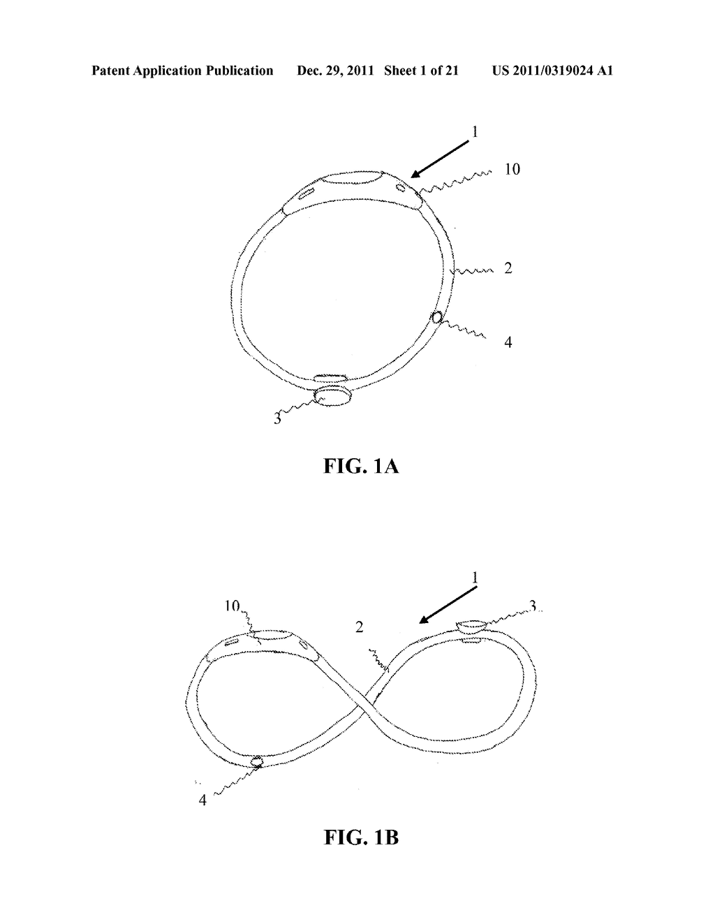 BRACELET FOR COMMUNICATING WITH A MOBILE DEVICE - diagram, schematic, and image 02