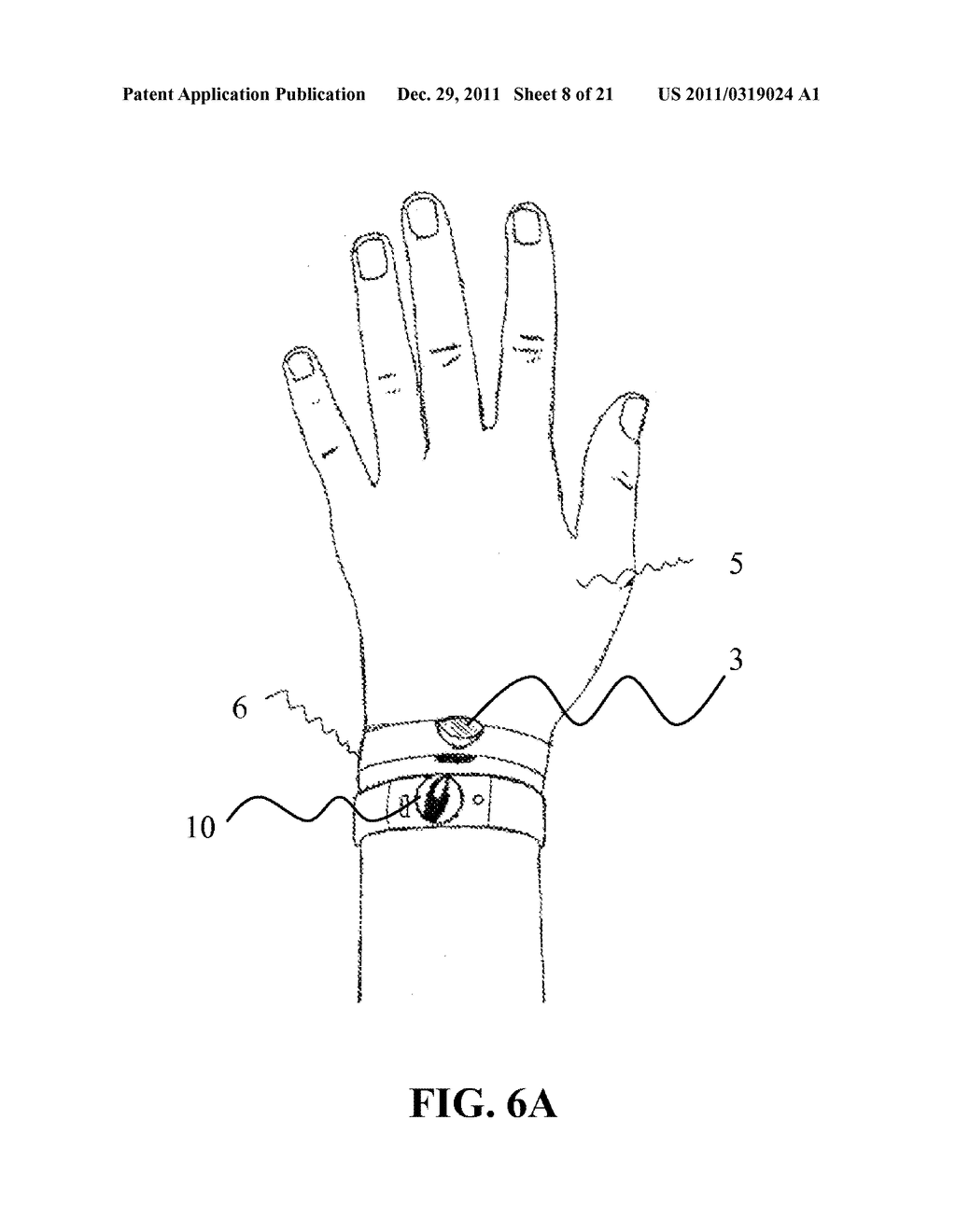 BRACELET FOR COMMUNICATING WITH A MOBILE DEVICE - diagram, schematic, and image 09