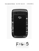 CELLULAR PHONE WITH COURSING LOGOS diagram and image