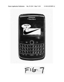 CELLULAR PHONE WITH COURSING LOGOS diagram and image