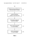 APPARATUS, AND ASSOCIATED METHOD, FOR PAGING AN ACCESS TERMINAL IN A RADIO     COMMUNICATION SYSTEM diagram and image