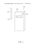 PORTABLE ELECTRONIC DEVICE WITH DETACHABLE ANTENNA diagram and image