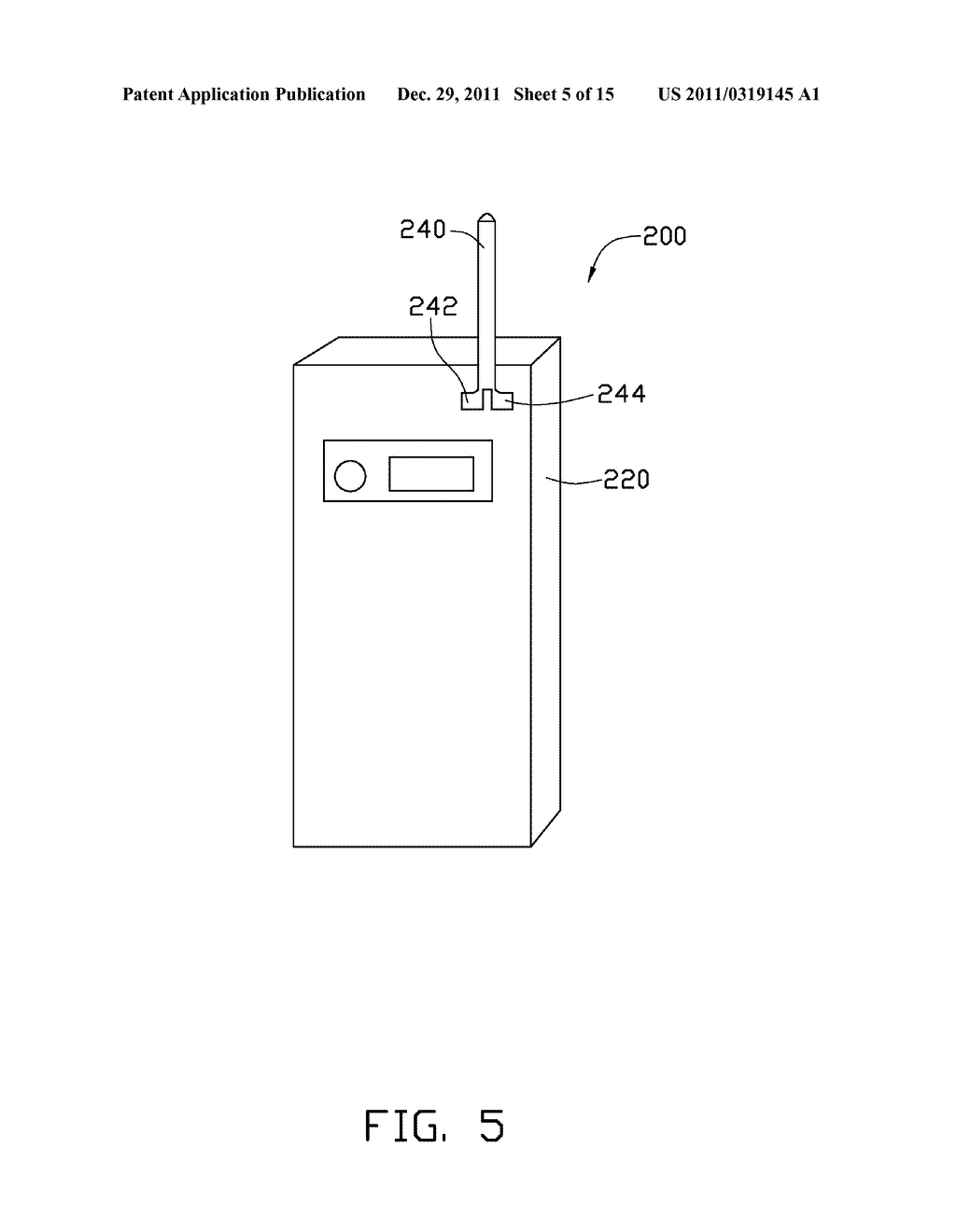 PORTABLE ELECTRONIC DEVICE WITH DETACHABLE ANTENNA - diagram, schematic, and image 06
