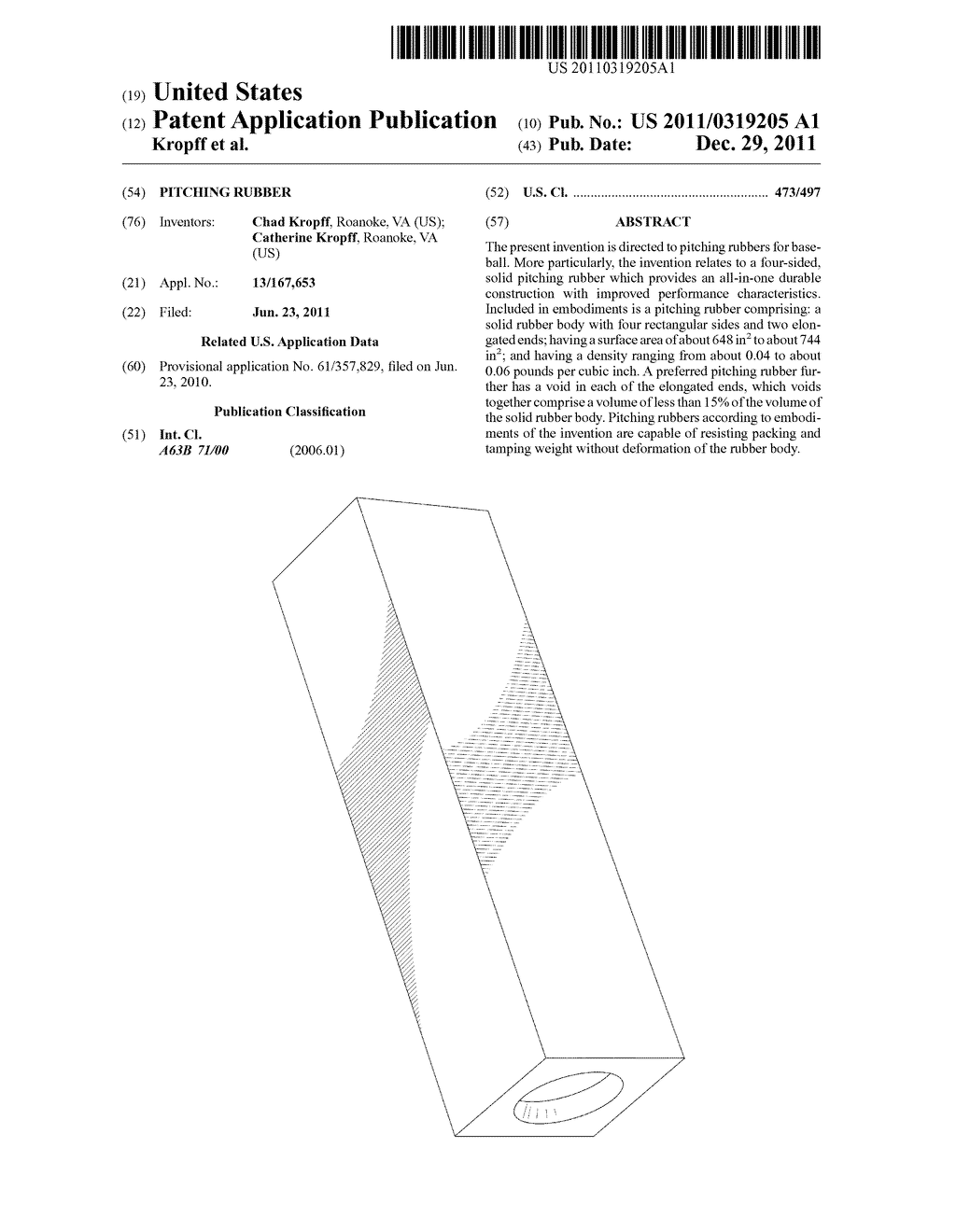 Pitching Rubber - diagram, schematic, and image 01