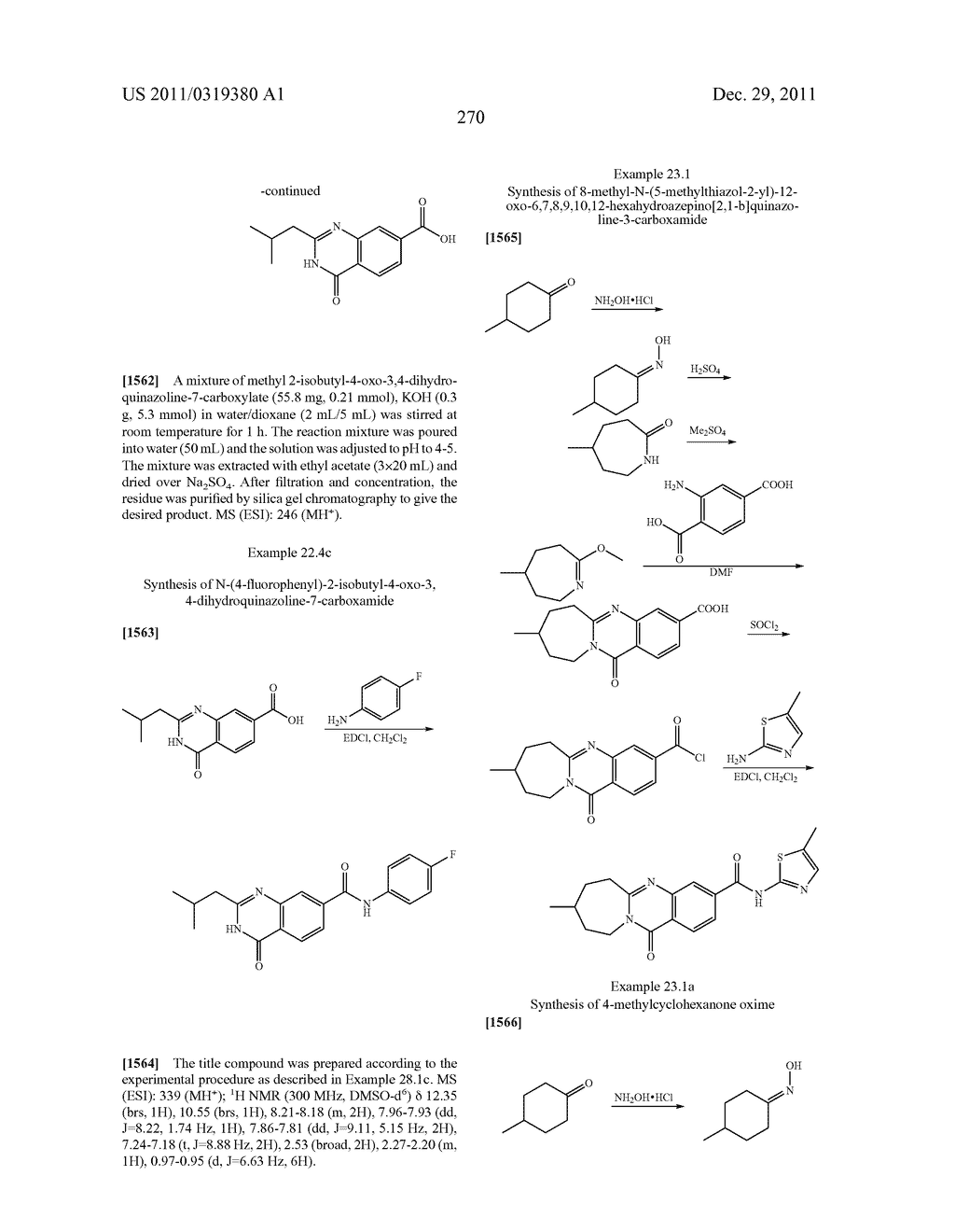 Compounds for Treating Disorders Mediated by Metabotropic Glutamate     Receptor 5, and Methods of Use Thereof - diagram, schematic, and image 271