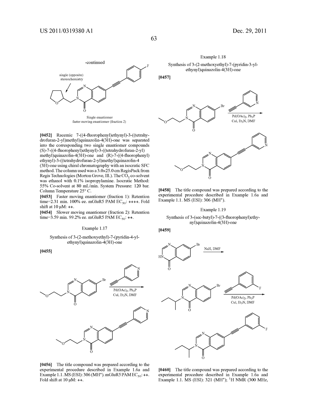 Compounds for Treating Disorders Mediated by Metabotropic Glutamate     Receptor 5, and Methods of Use Thereof - diagram, schematic, and image 64