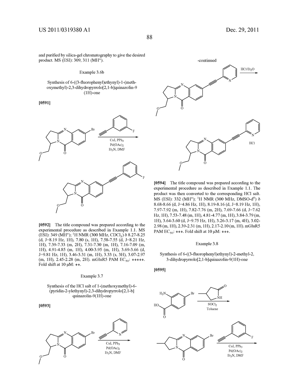 Compounds for Treating Disorders Mediated by Metabotropic Glutamate     Receptor 5, and Methods of Use Thereof - diagram, schematic, and image 89