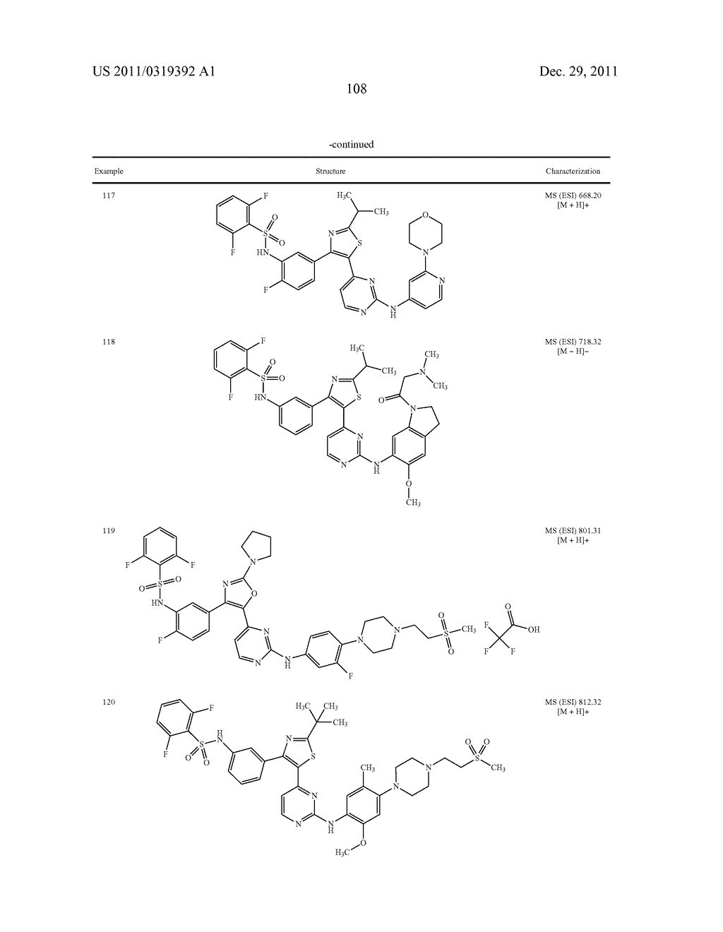 Thiazole Sulfonamide And Oxazole Sulfonamide Kinase Inhibitors - diagram, schematic, and image 110