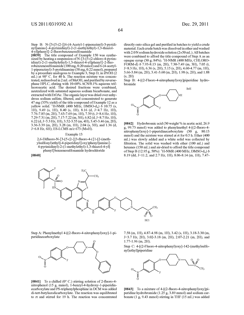 Thiazole Sulfonamide And Oxazole Sulfonamide Kinase Inhibitors - diagram, schematic, and image 66
