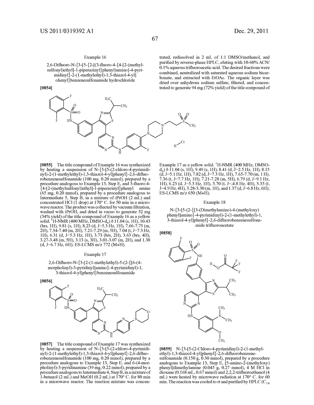 Thiazole Sulfonamide And Oxazole Sulfonamide Kinase Inhibitors - diagram, schematic, and image 69