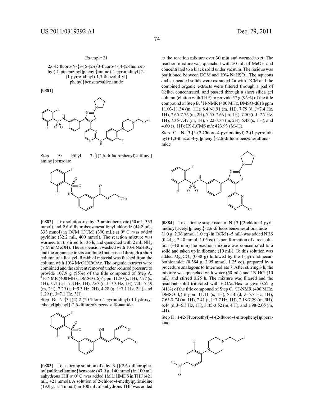 Thiazole Sulfonamide And Oxazole Sulfonamide Kinase Inhibitors - diagram, schematic, and image 76