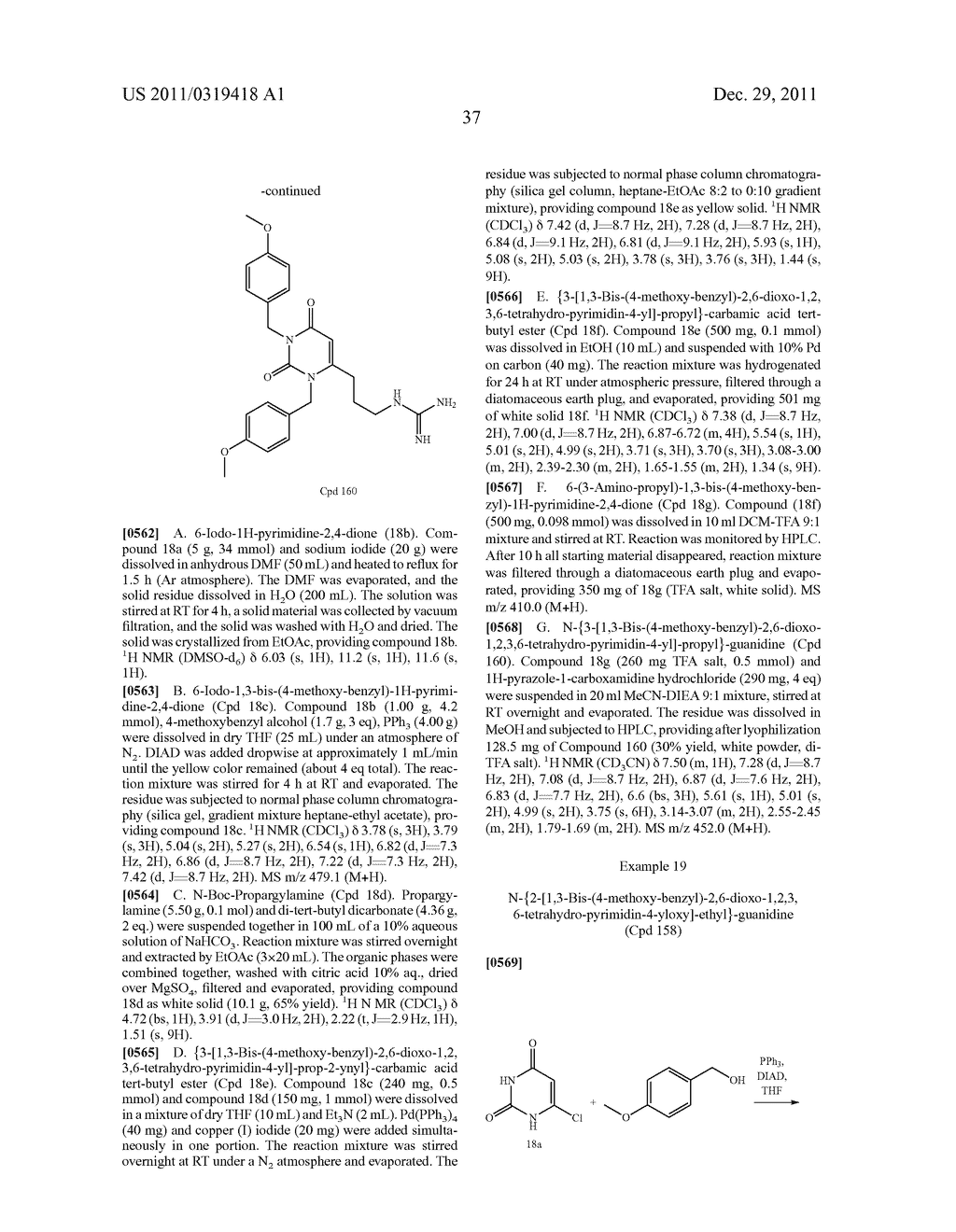 PROKINETICIN 1 RECEPTOR ANTAGONISTS FOR THE TREATMENT OF PAIN - diagram, schematic, and image 38