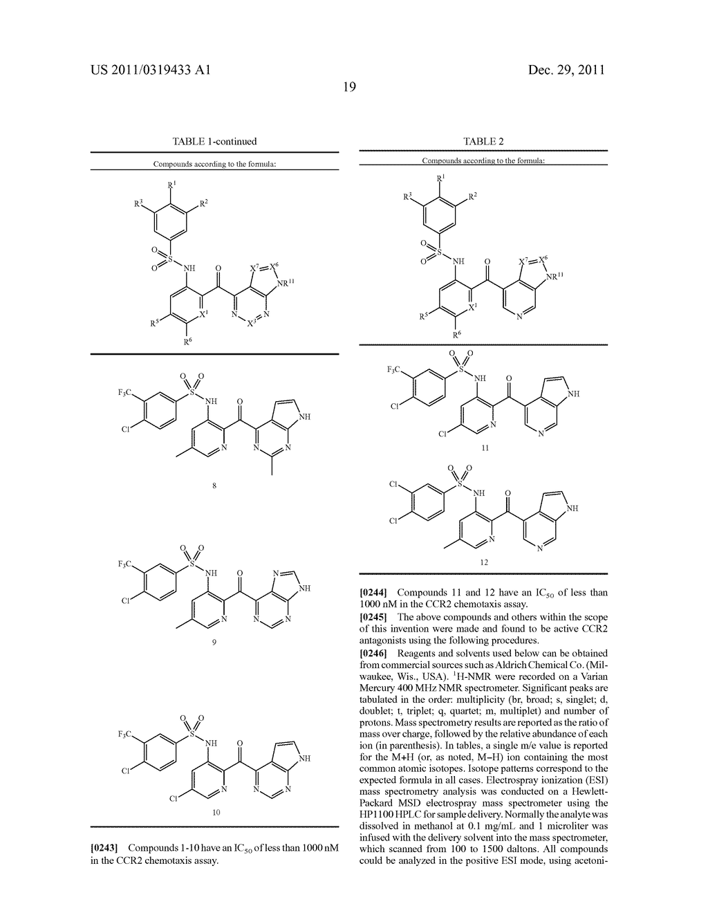 FUSED HETEROARYL PYRIDYL AND PHENYL BENZENESUFLONAMIDES AS CCR2 MODULATORS     FOR THE TREATMENT OF INFLAMMATION - diagram, schematic, and image 21