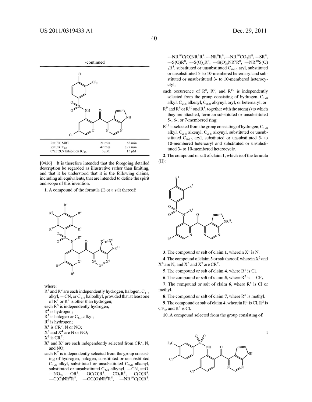 FUSED HETEROARYL PYRIDYL AND PHENYL BENZENESUFLONAMIDES AS CCR2 MODULATORS     FOR THE TREATMENT OF INFLAMMATION - diagram, schematic, and image 42