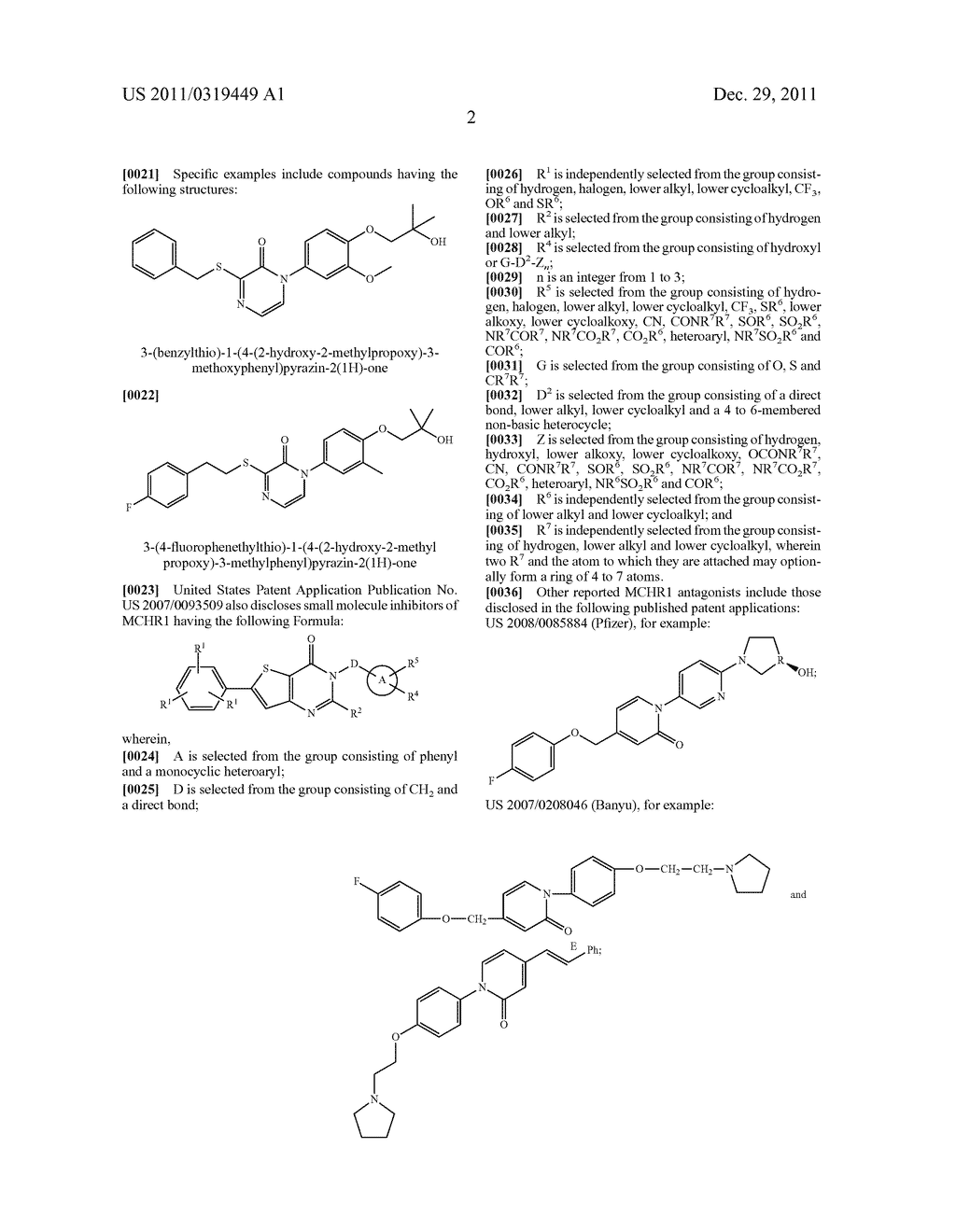 PYRIDONE ANALOGS USEFUL AS MELANIN CONCENTRATING HORMONE RECEPTOR-1     ANTAGONISTS - diagram, schematic, and image 03