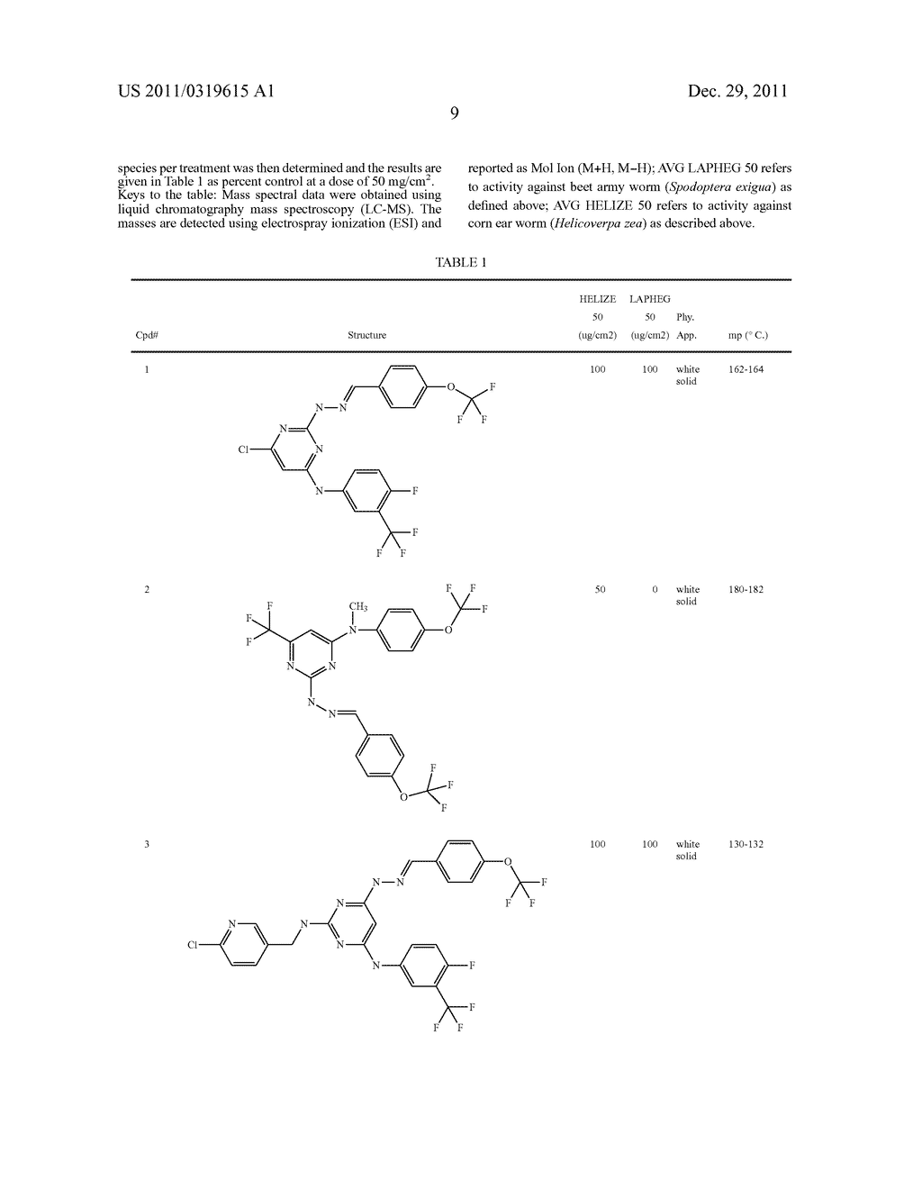 INSECTICIDAL PYRIMIDINYL ARYL HYRDRAZONES - diagram, schematic, and image 10