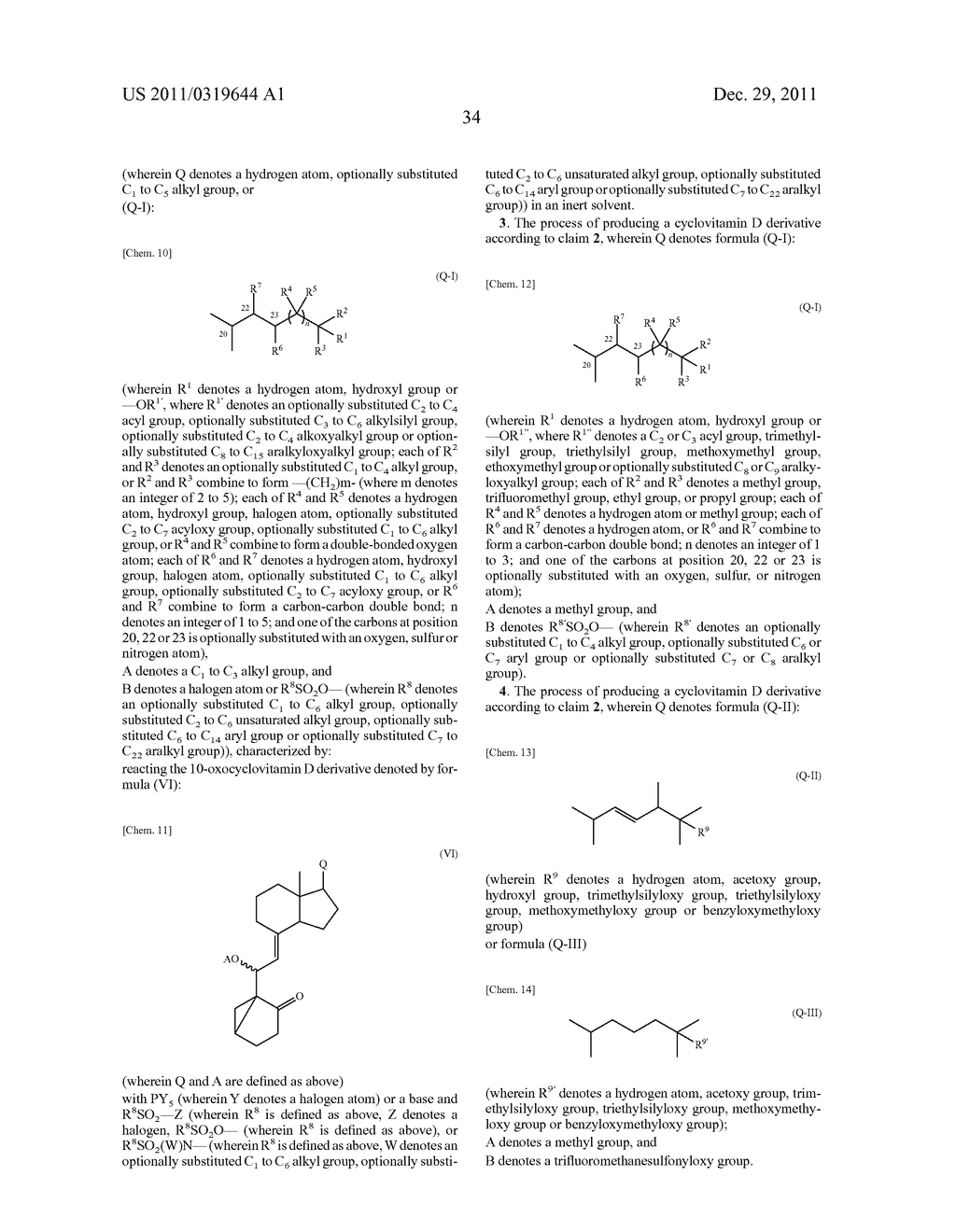 PROCESS FOR PRODUCTION OF 1-HYDROXY-19-NORCYCLOVITAMIN D DERIVATIVE AND     INTERMEDIATE FOR THE PRODUCTION - diagram, schematic, and image 35