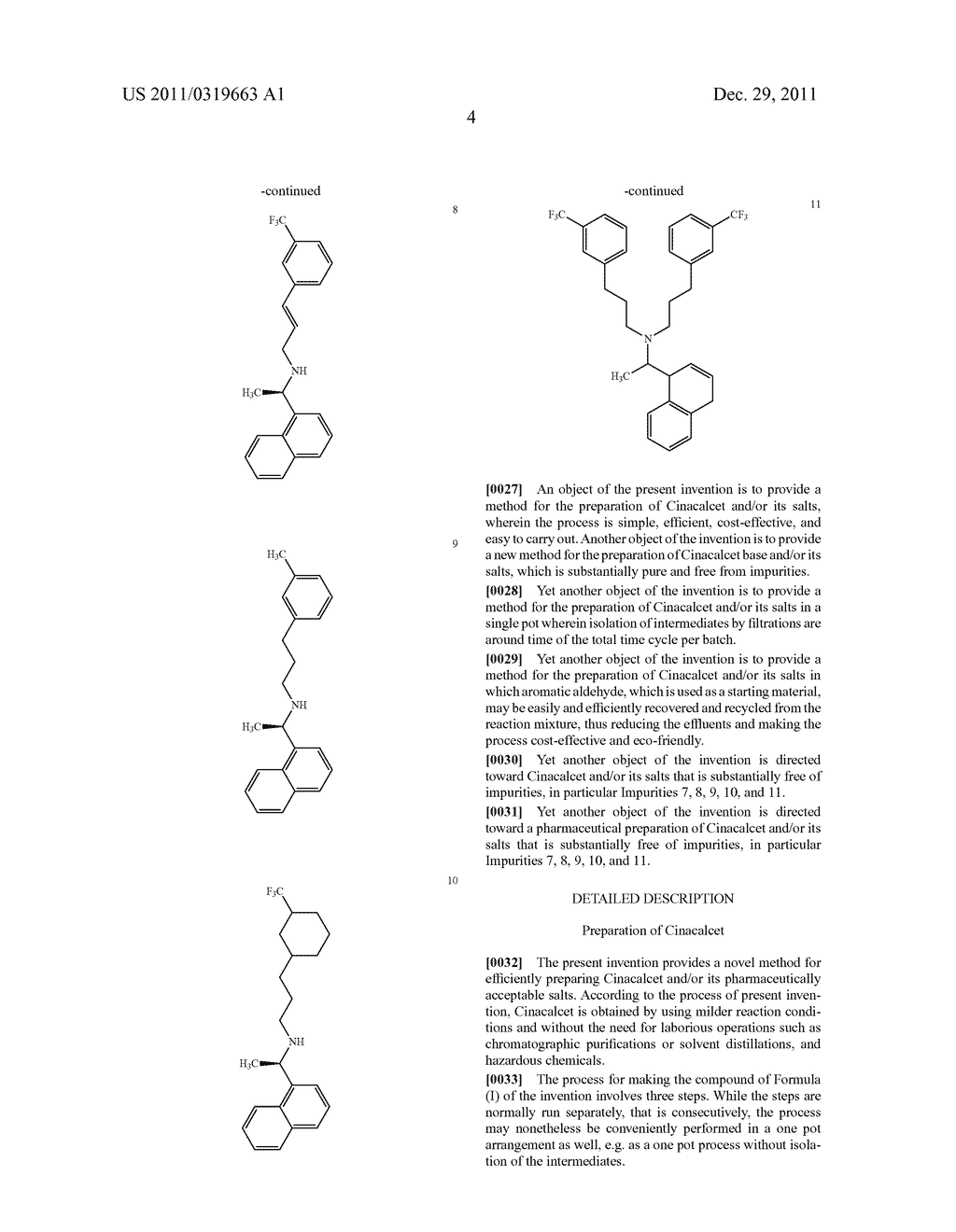 Method For The Preparation Of Cinacalcet And Intermediates And Impurities     Thereof - diagram, schematic, and image 05