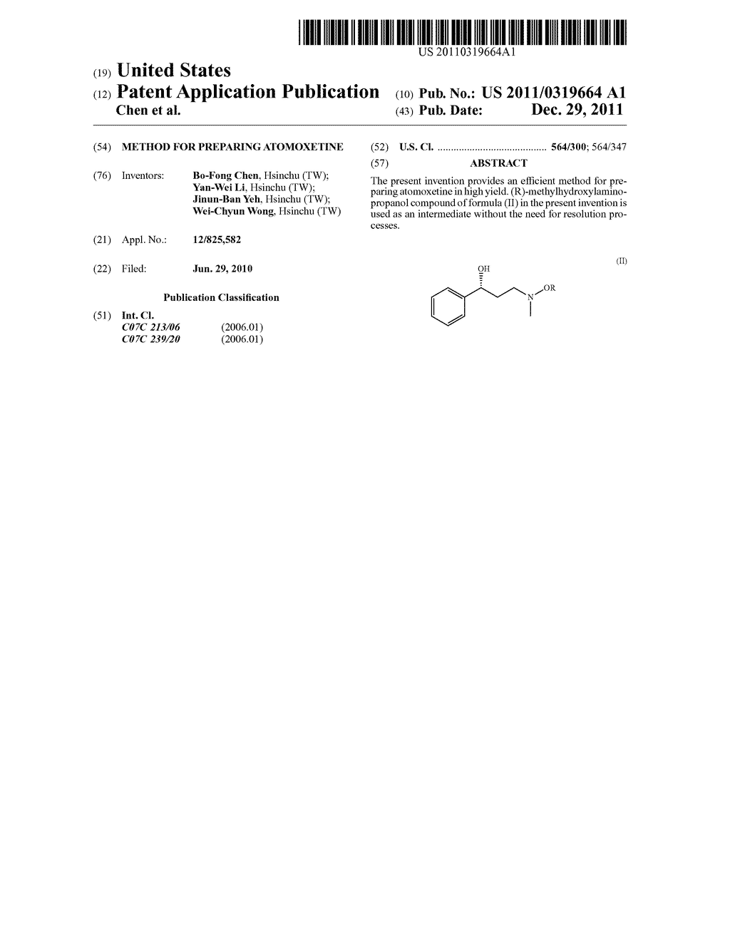 METHOD FOR PREPARING ATOMOXETINE - diagram, schematic, and image 01