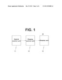 System and method for displaying power status of hybrid vehicle diagram and image