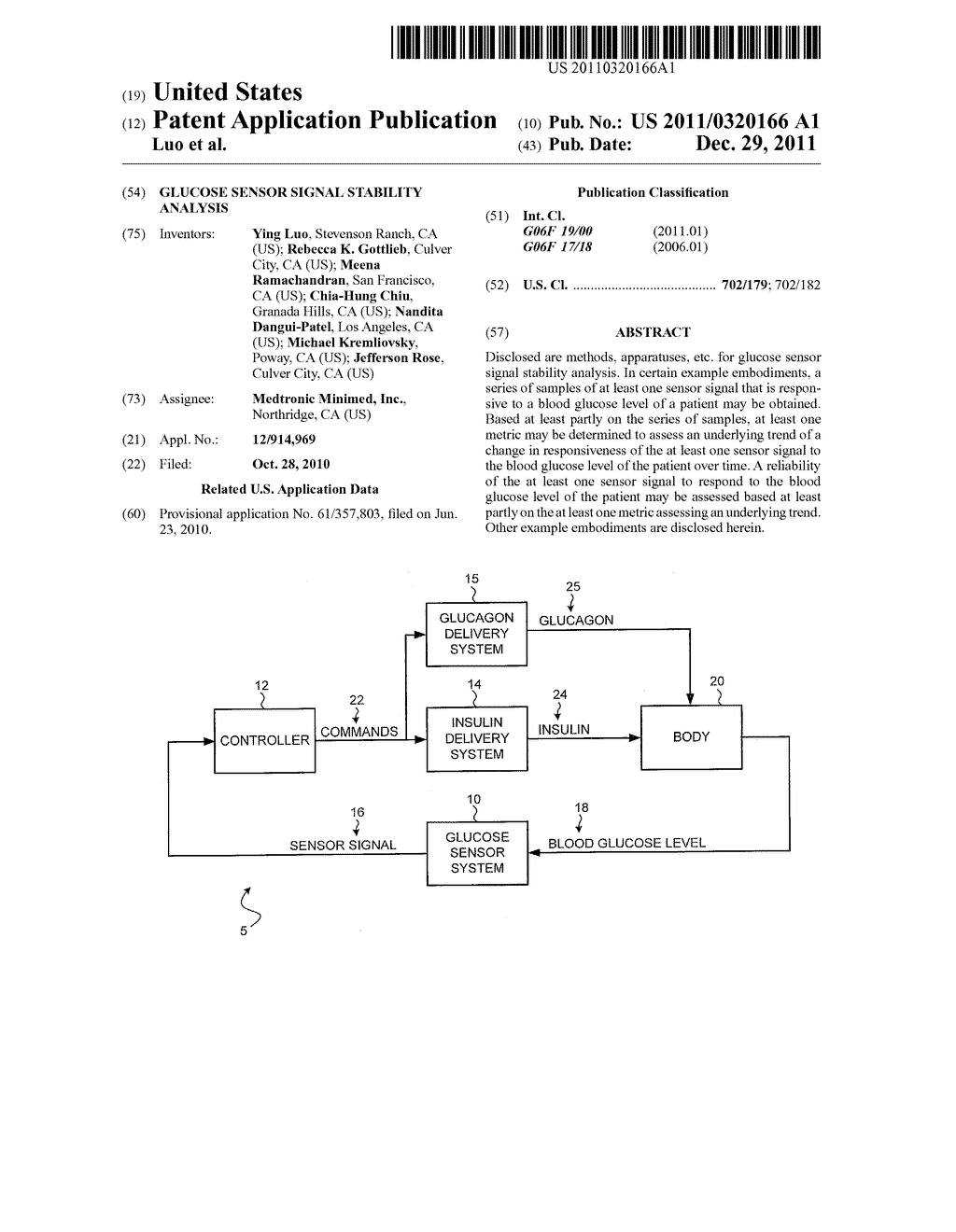 GLUCOSE SENSOR SIGNAL STABILITY ANALYSIS - diagram, schematic, and image 01